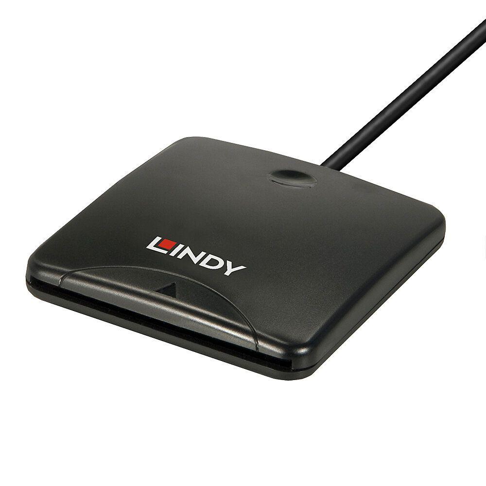 Leitor de Cartões Magnéticos LINDY 43407 (USB - Cabo de 1,2 m - Preto)