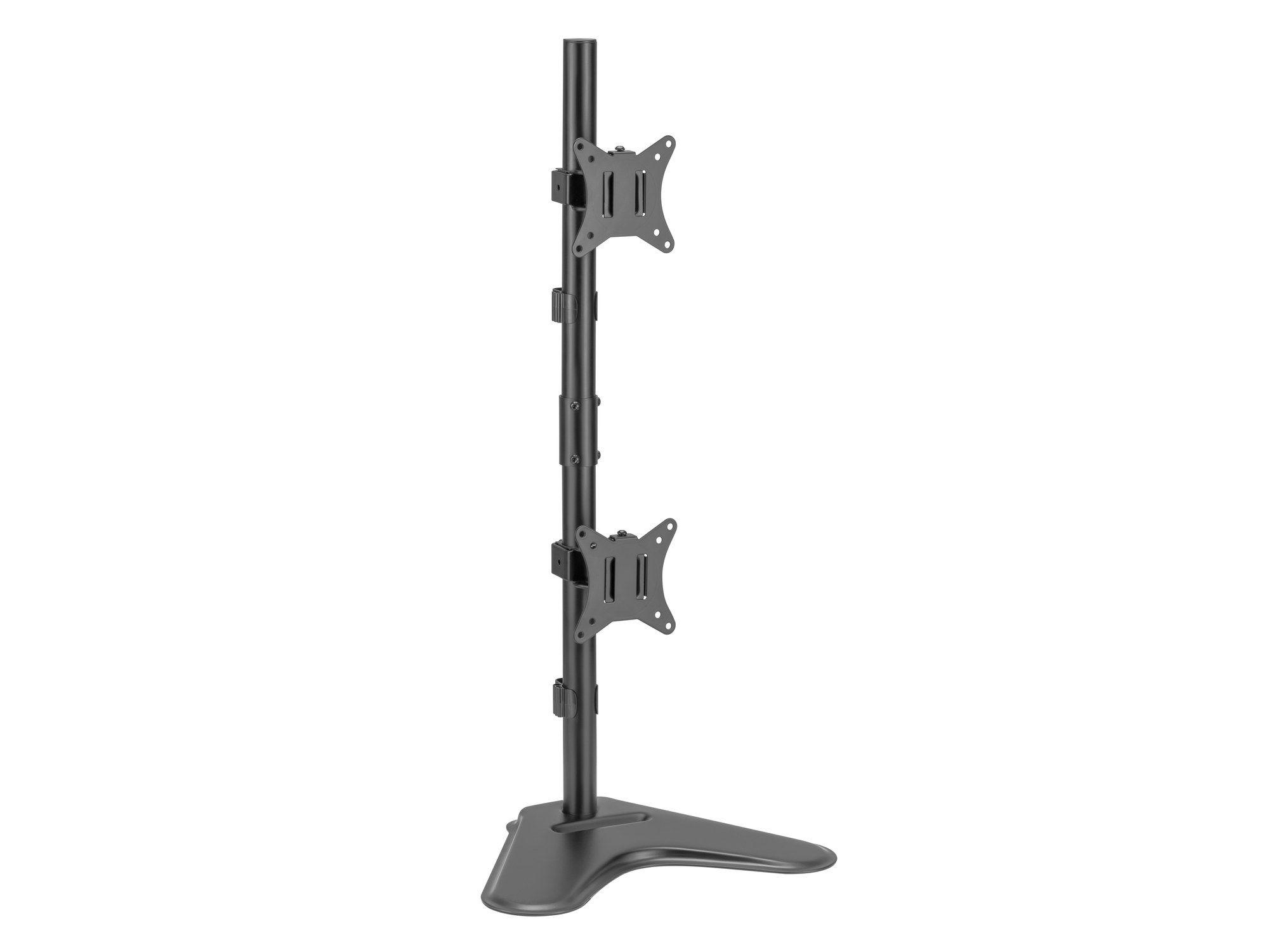 Suporte de Monitor de Secretária Duplo Vertical EQUIP 650128 (17"-32" - 9 kg - Preto)