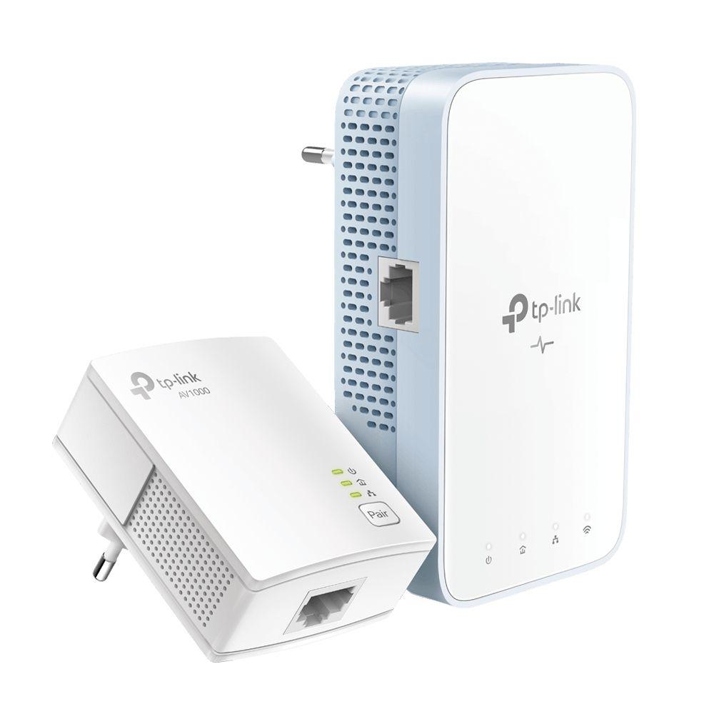 Kit de Adaptadores Powerline TP-LINK TL-WPA7517 KIT (Wi-Fi 5 - 300,433 Mbit/s - 2,4 GHz e 5 GHz - Branco)