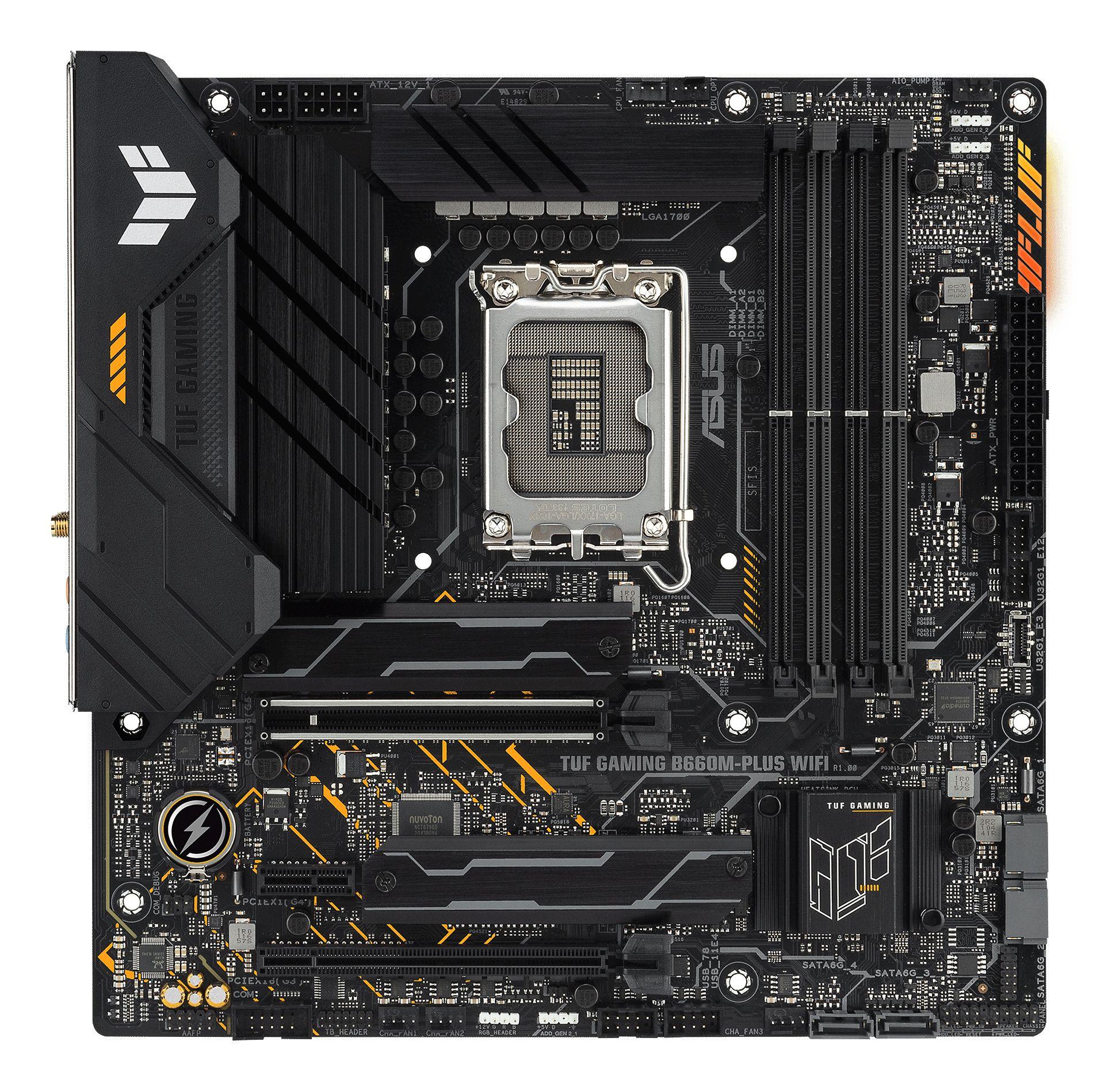 Motherboard ASUS TUF GAMING B660M-PLUS WIFI (LGA 1700 - micro ATX - Duplo canal), miniatura 2