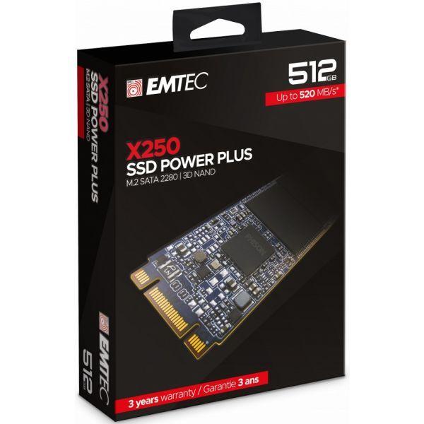 SSD EMTEC ECSSD512GX250 / X250 (512 GB - M.2 - SATA - Preto) — miniatura 2