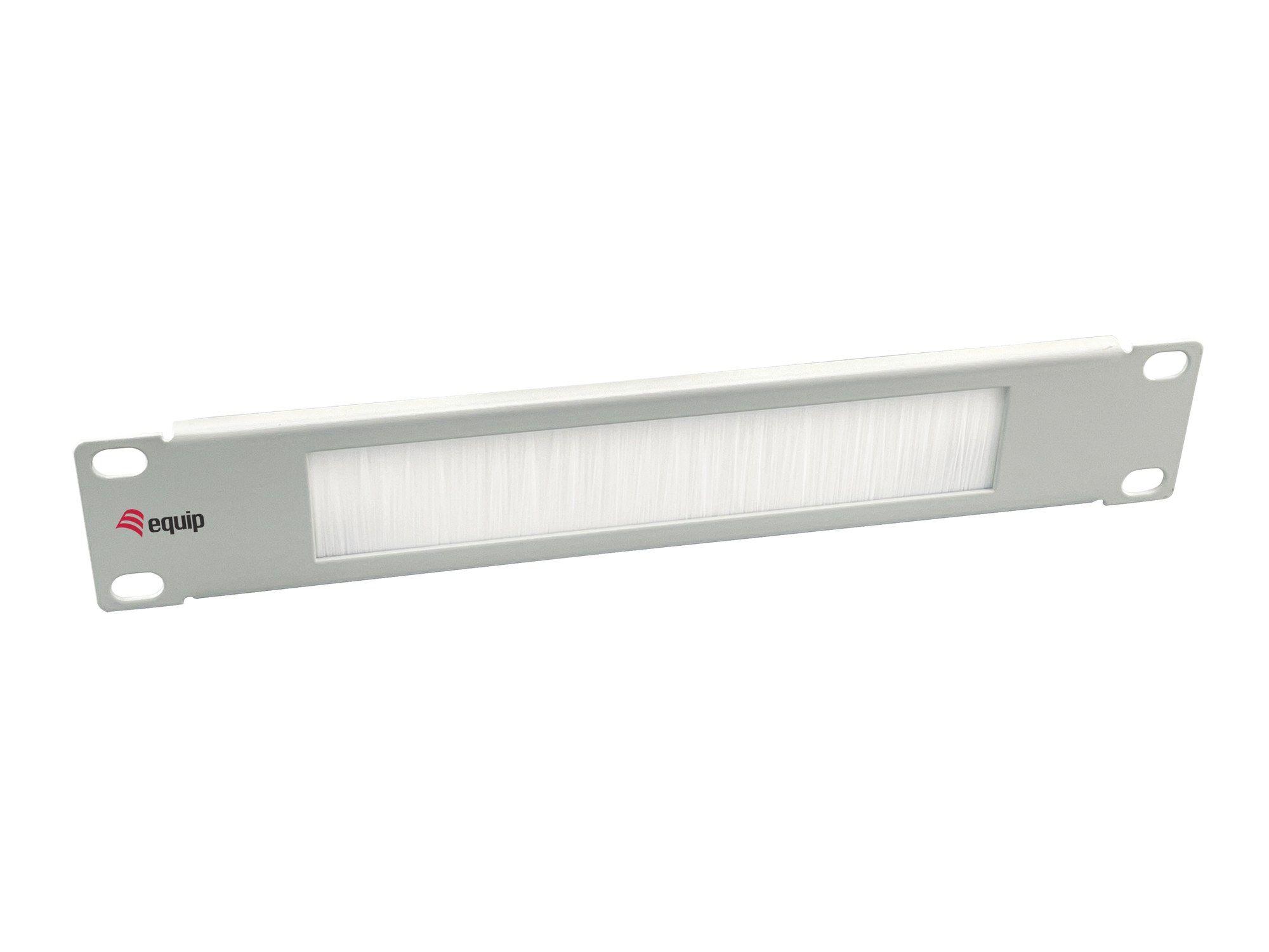 Painel de Escovas EQUIP 327533 (10" - 1U - Cinzento claro)