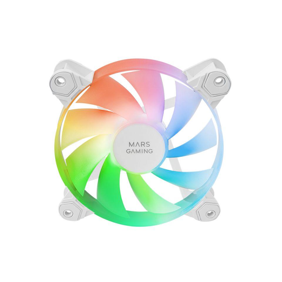 Kit de Ventoinhas para Caixa MARS GAMING MF4AW (ARGB - Branco) — miniatura 3