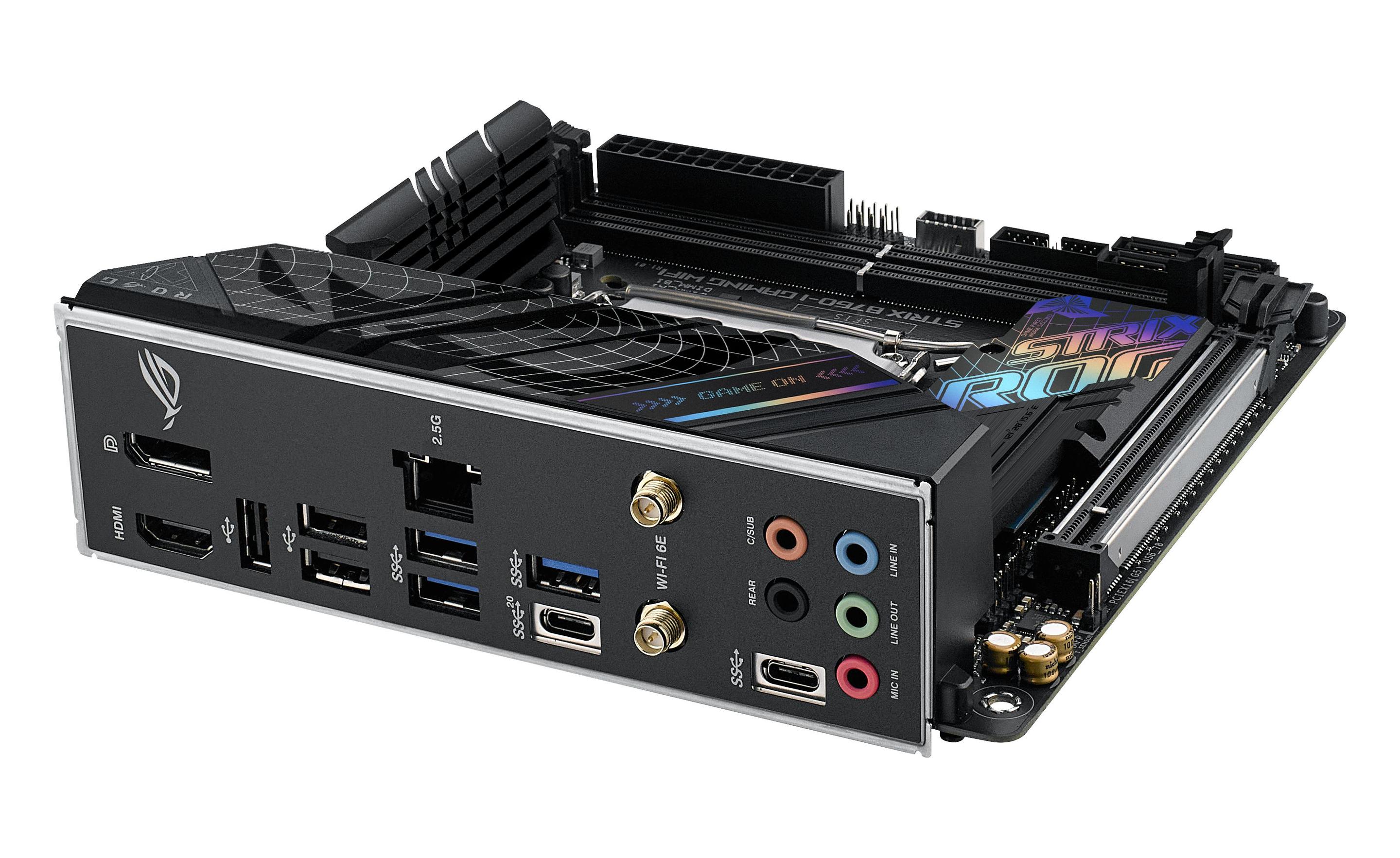 Motherboard ASUS ROG STRIX B760-I GAMING WIFI (LGA 1700 - mini-ITX - Duplo canal), miniatura 10