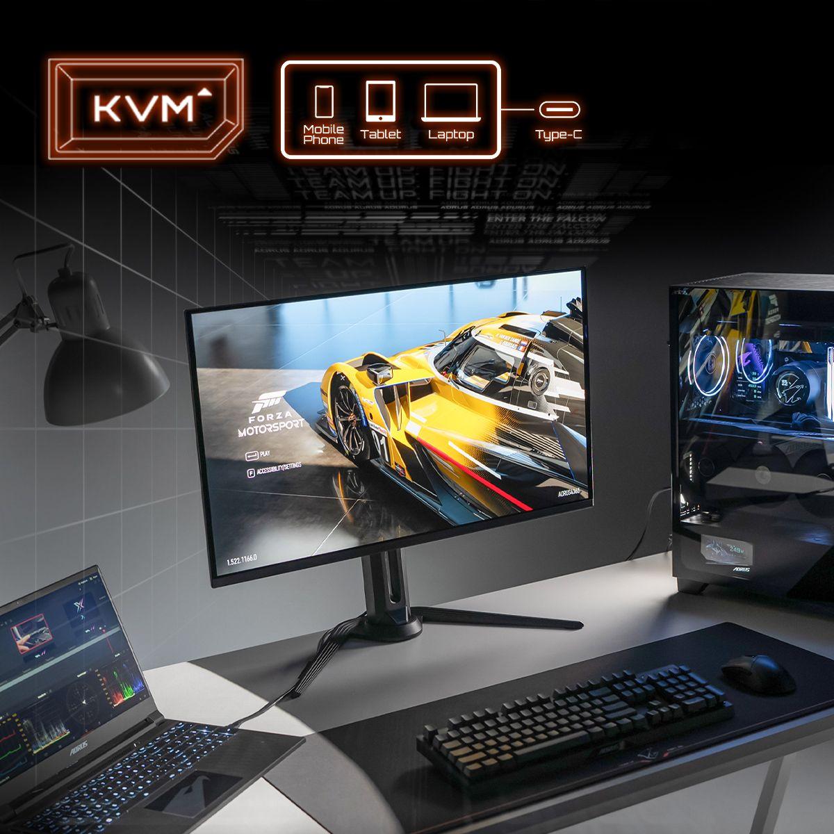 Monitor GIGABYTE AORUS FO32U (31,5" - OLED - 165 Hz - Preto) — miniatura 15