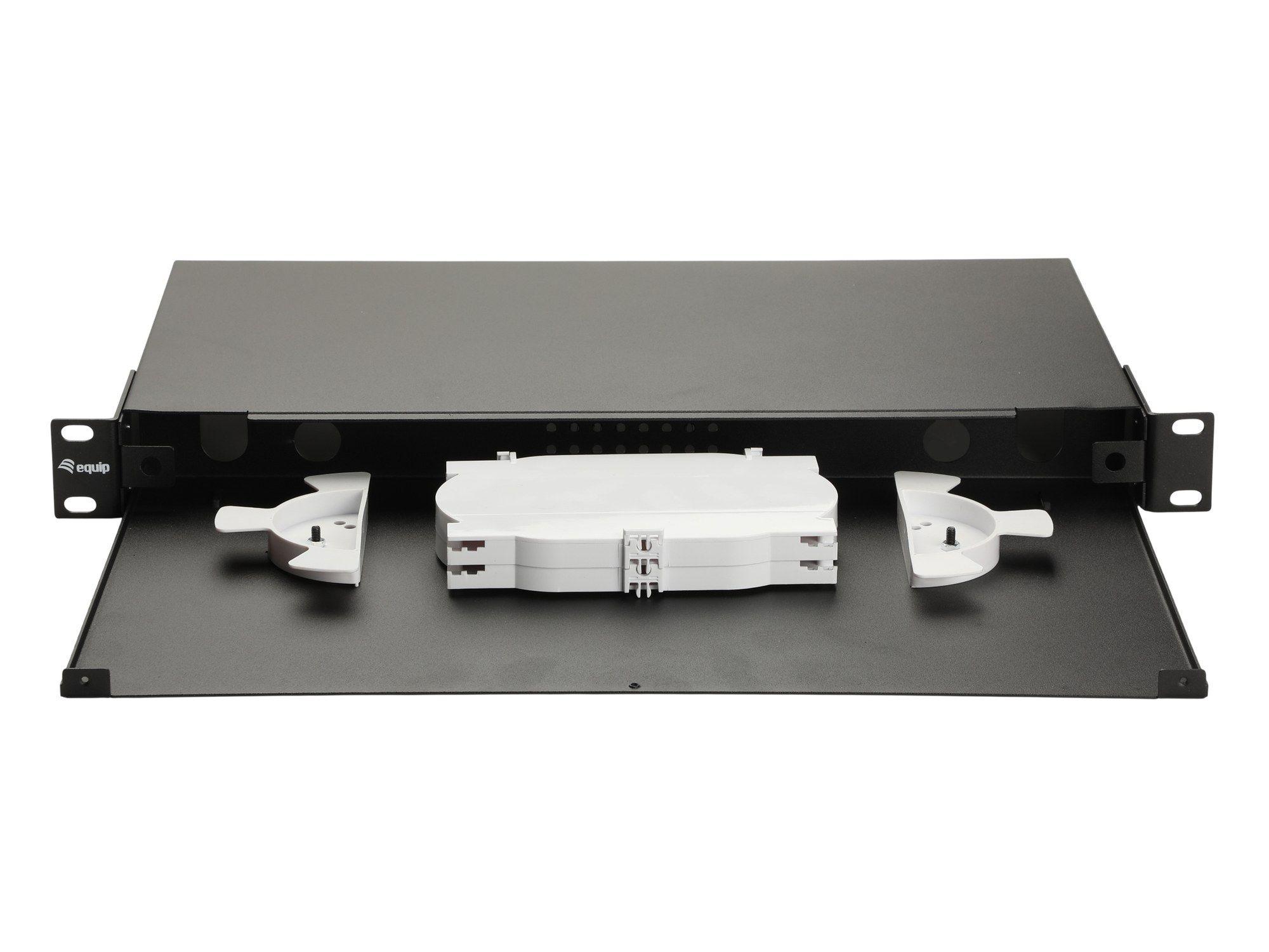 Caixa de Emenda de Fibra Óptica EQUIP 337111 (19 polegadas - Sem painel - Até 48 fibras - Preto) — miniatura 4