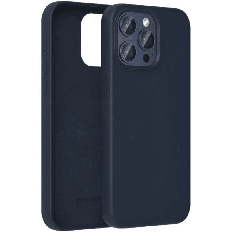 Capa de Silicone VENTION KUFL0-40 (iPhone 15 Pro Max - Silicone - Azul Meia-Noite)