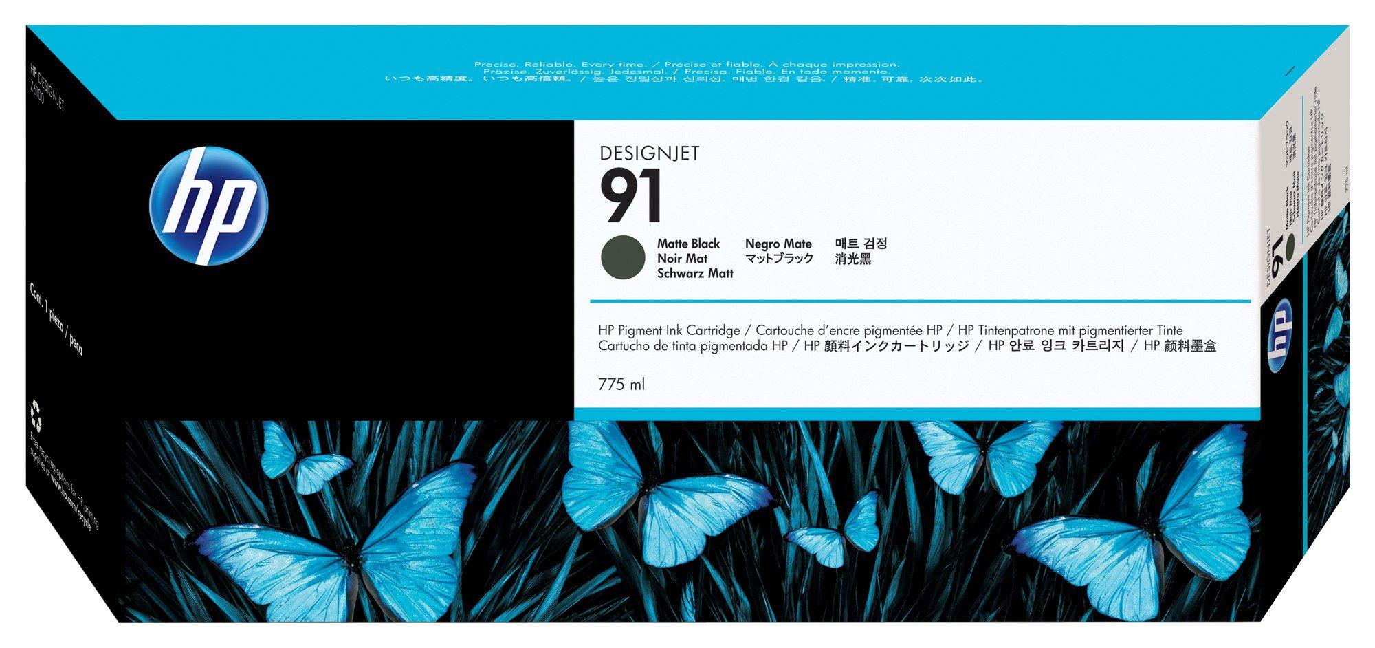 Tinteiro HP 91 C9464A (Preto Mate), imagem 1