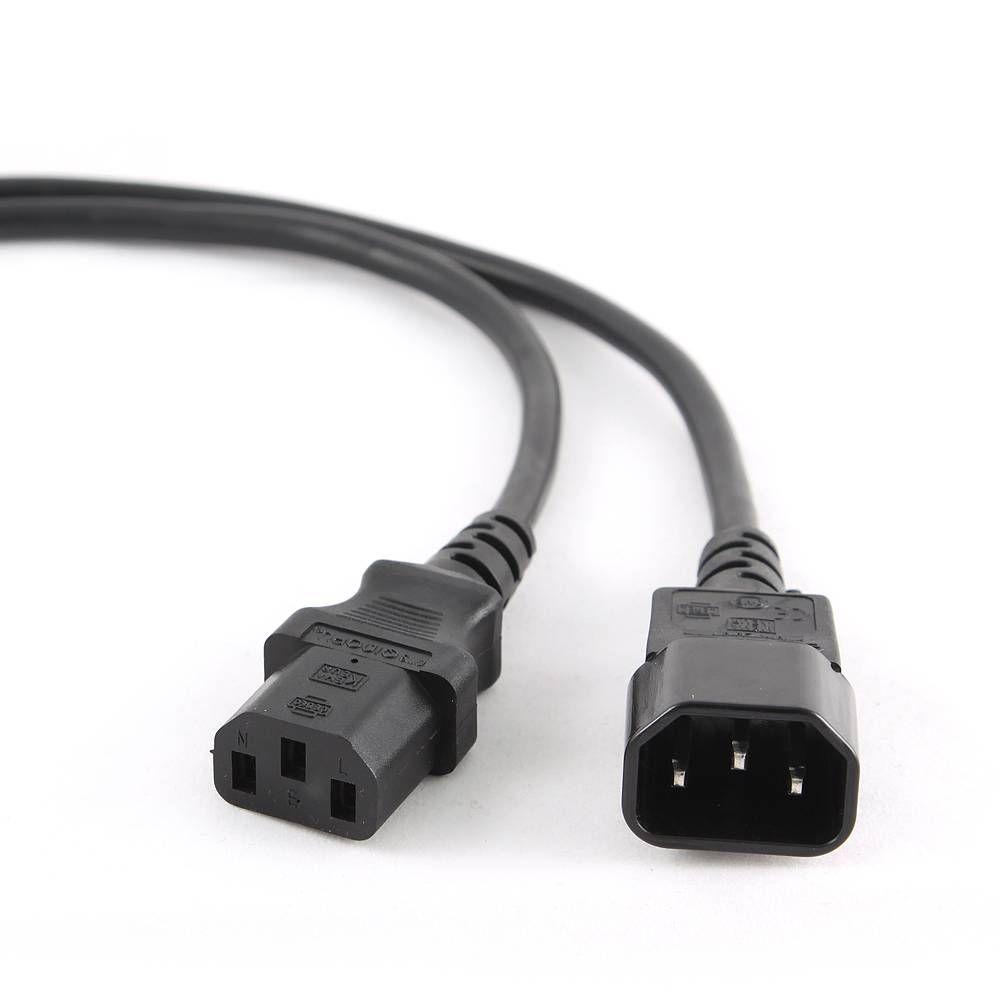 Cabo de Alimentação de Extensão GEMBIRD PC-189-VDE (1,8 m - C13 fêmea - C14 macho - Preto), miniatura 2
