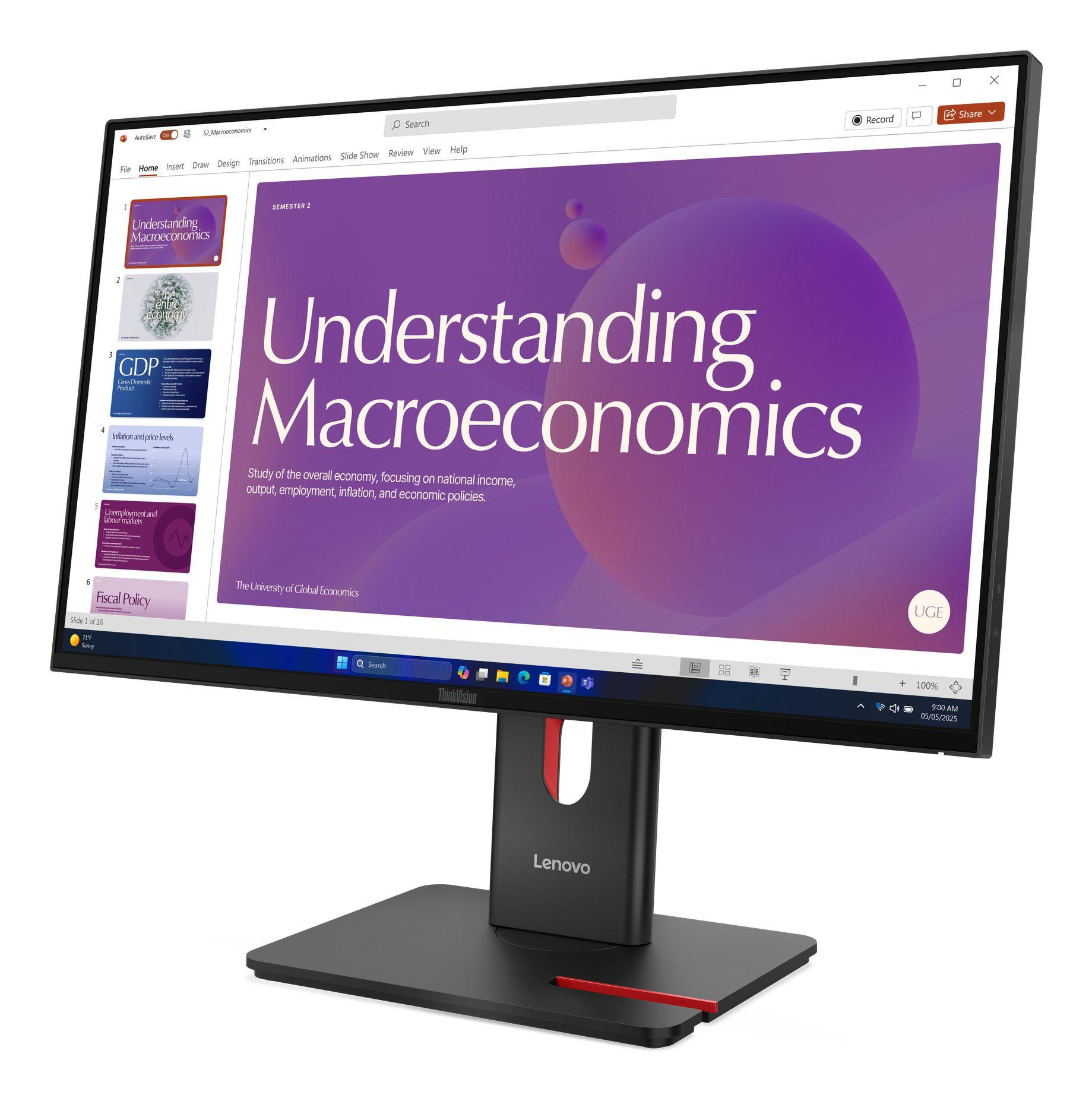 Monitor LENOVO ThinkVision T24D-40 (23,8" - IPS - 120 Hz - Preto), miniatura 4