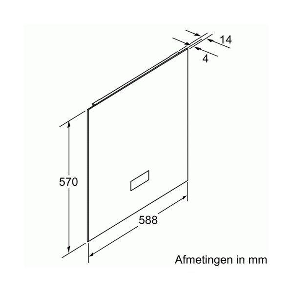 Painel para Exaustor BOSCH DSZ0620 (59 cm - Branco), miniatura 2