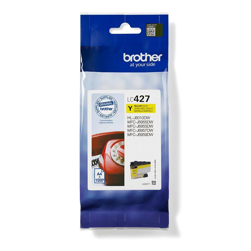Tinteiro BROTHER LC427Y (1500 páginas - Amarelo)