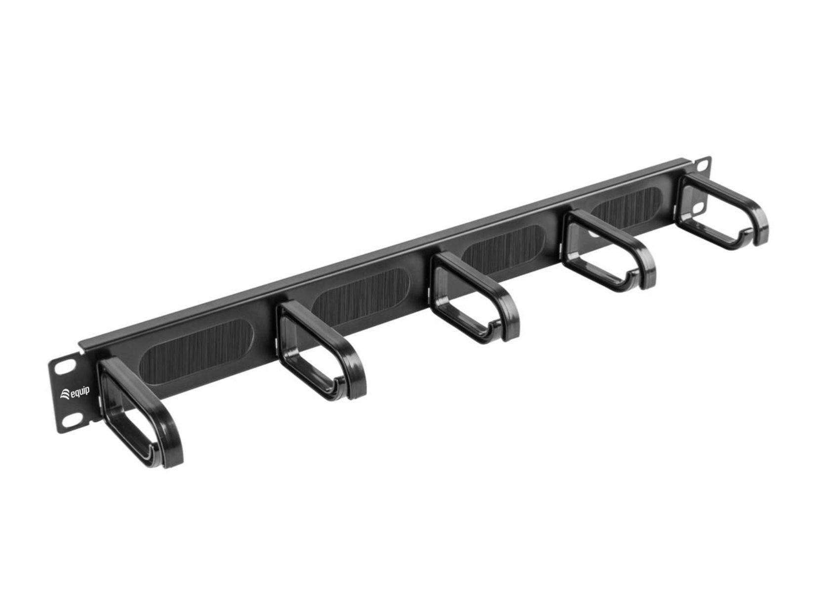 Painel de Gestão de Cabos EQUIP 327320 (19" - 1U - 5 Anéis - Preto)