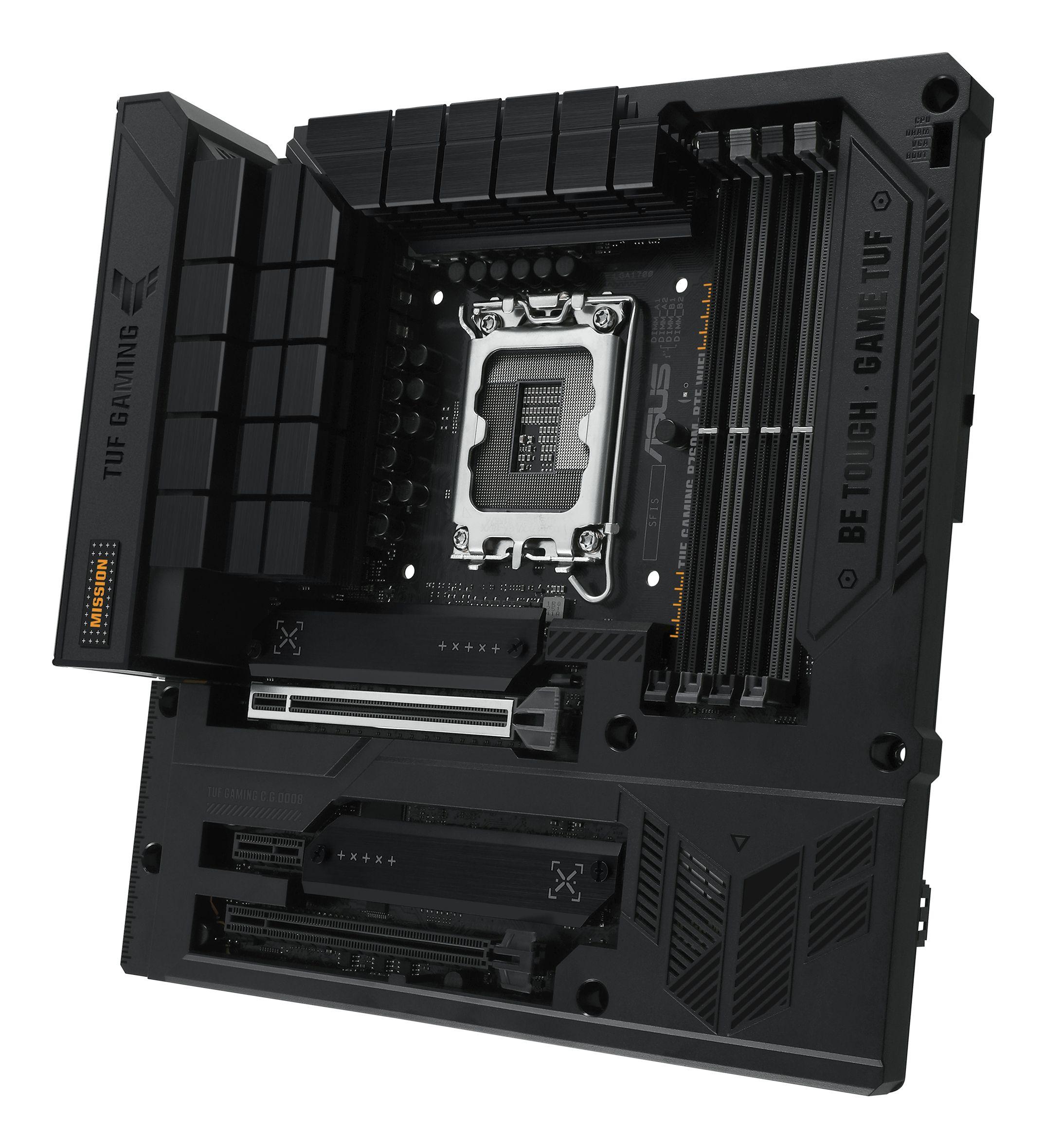 Motherboard ASUS TUF GAMING B760M-BTF WIFI (LGA 1700 - Micro-ATX - Duplo canal), miniatura 3