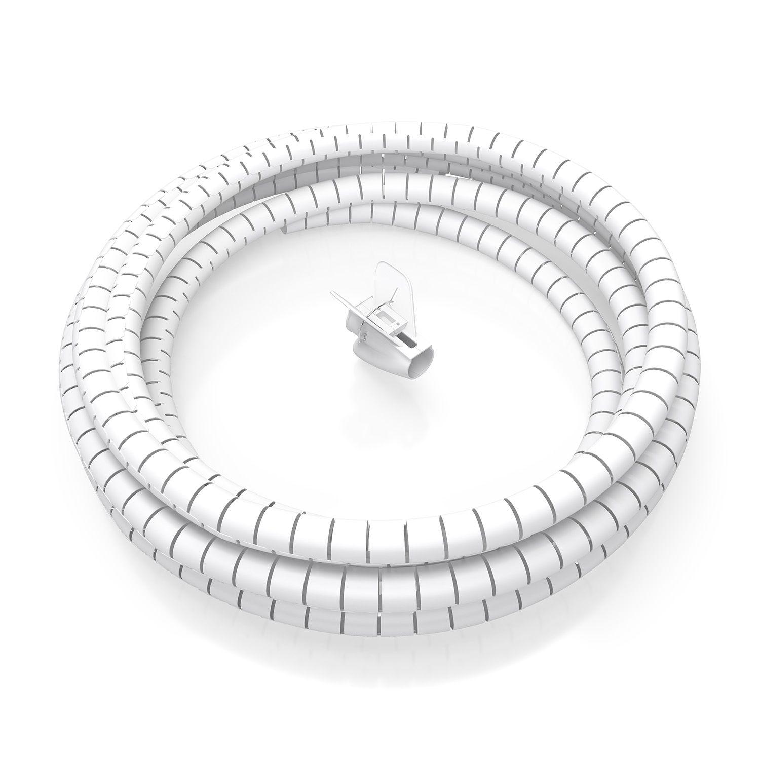 Organizador de Cabos em Espiral AISENS A151-0917 (Universal - Branco)