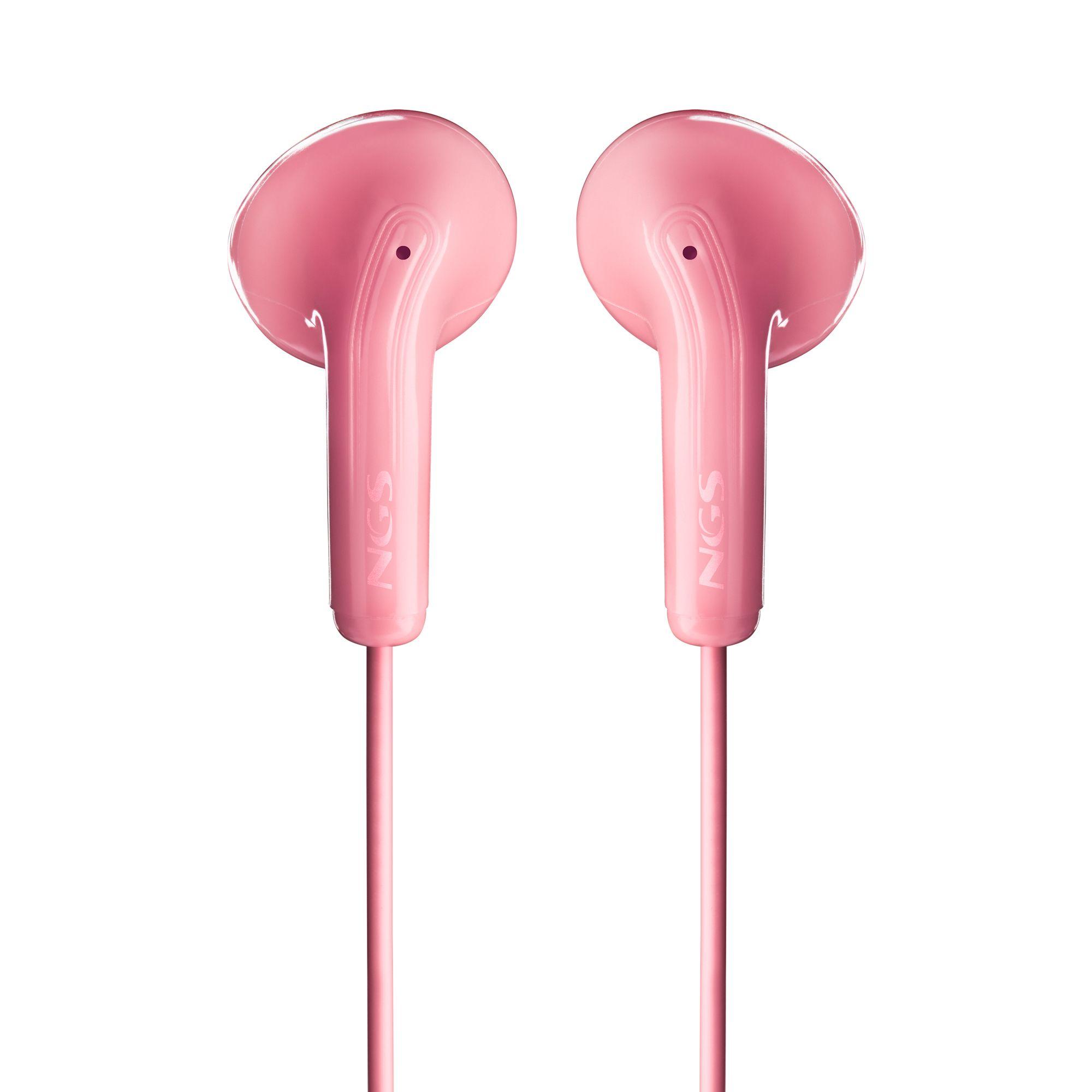 Auscultadores NGS Cross Flip (Binaural - Com fios - Intra-aural - Rosa)
