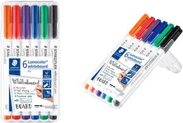 Conjunto de Marcadores para Quadro Branco STAEDTLER Lumocolor 301 WP6 (Cores sortidas)