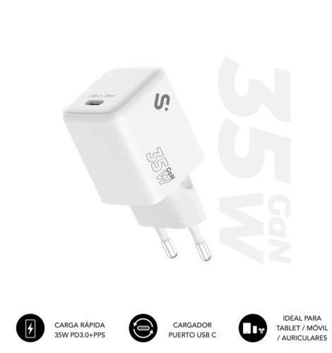 Carregador de Parede USB-C SUBBLIM SUBCHG-6G3510 (Universal - AC - Branco)