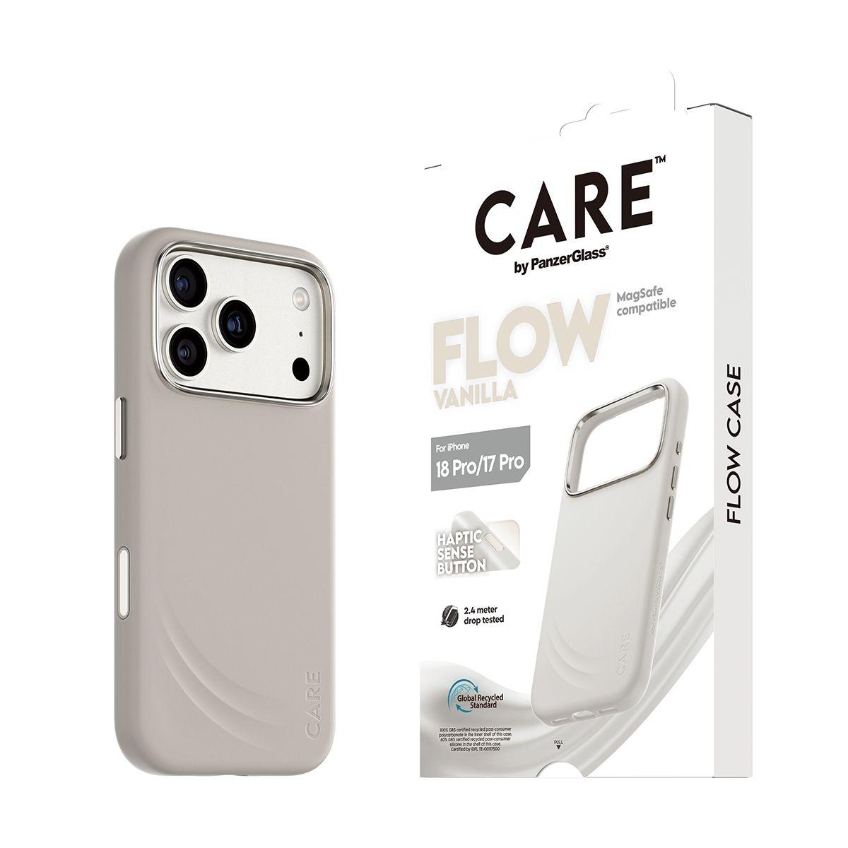 Capa PANZERGLASS CARE Flow Case Vanilla MagSafe iPhone 17 Pro (Silicone - Bege), miniatura 6