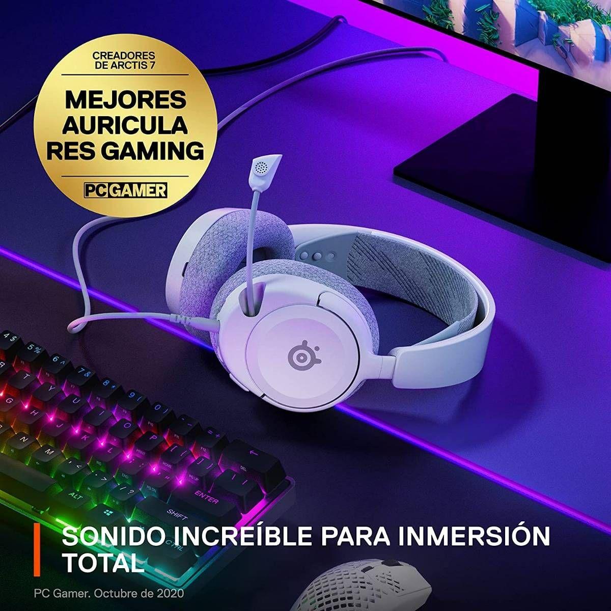 Headset Gaming STEELSERIES Arctis Nova 1 W (Binaural - Com fios - Circum-aural - Branco) — miniatura 4