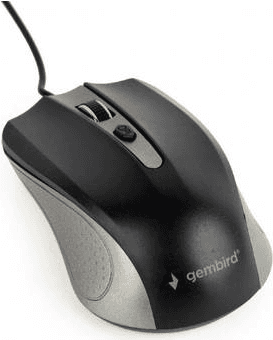 Rato GEMBIRD MUS-4B-01-GB (Mão direita - 1200 DPI - Ótico - Cinzento/Preto)