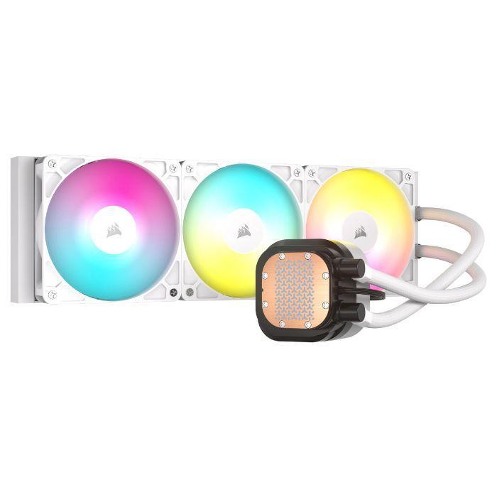 Kit de Refrigeração Líquida para CPU CORSAIR NAUTILUS 360 RS ARGB (LGA 1700, AM4, AM5 - 3 ventoinhas - 1700 RPM - Branco) — miniatura 2