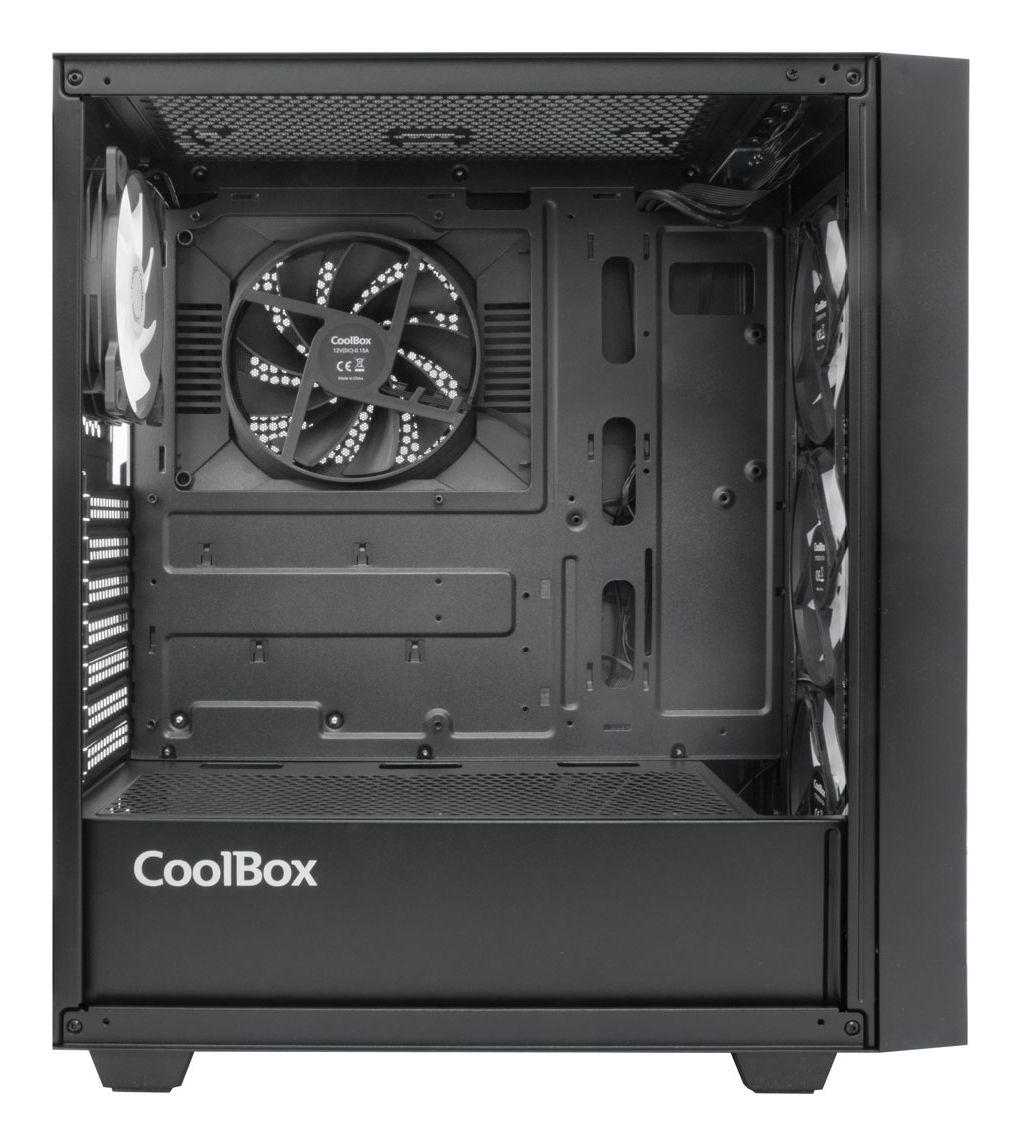 Caixa de Computador COOLBOX GA300 Grid Line (ATX, Micro ATX, Mini-ITX - Torre - 16,4 cm - Preto) — miniatura 4
