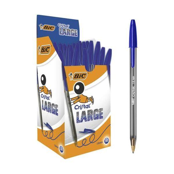 Caneta Esferográfica BIC Cristal Large (Plástico - Azul Transparente), miniatura 2