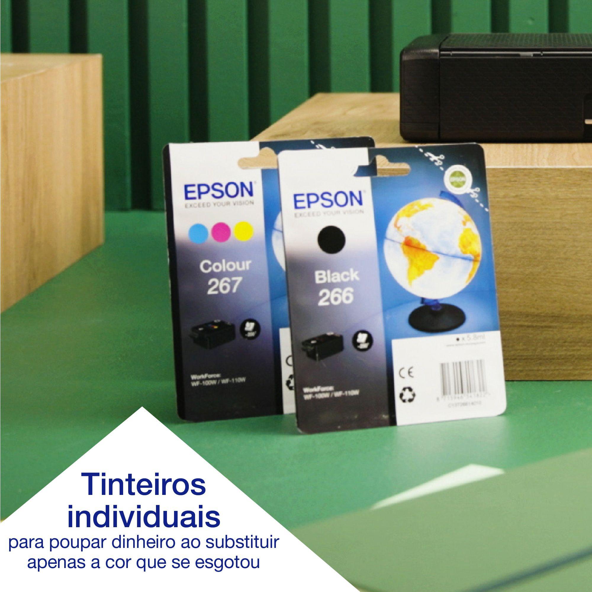 Impressora Jato de Tinta Portátil EPSON WorkForce WF-110W (A4 - 20 folhas - Wi-Fi, Wi-Fi Direct, USB - Preto) — miniatura 8