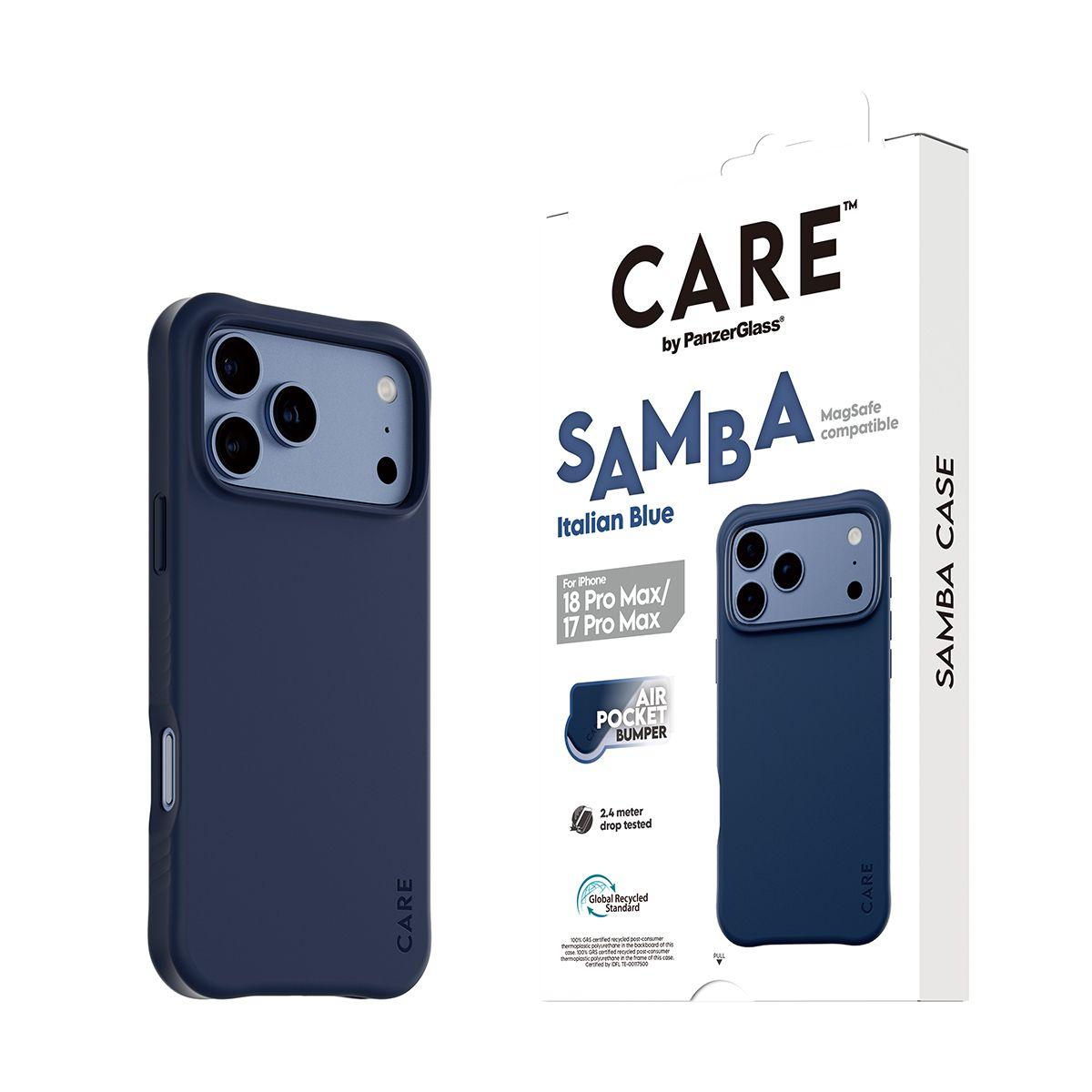 Capa para Telemóvel PANZERGLASS CARE Samba Case MagSafe (Azul), miniatura 6