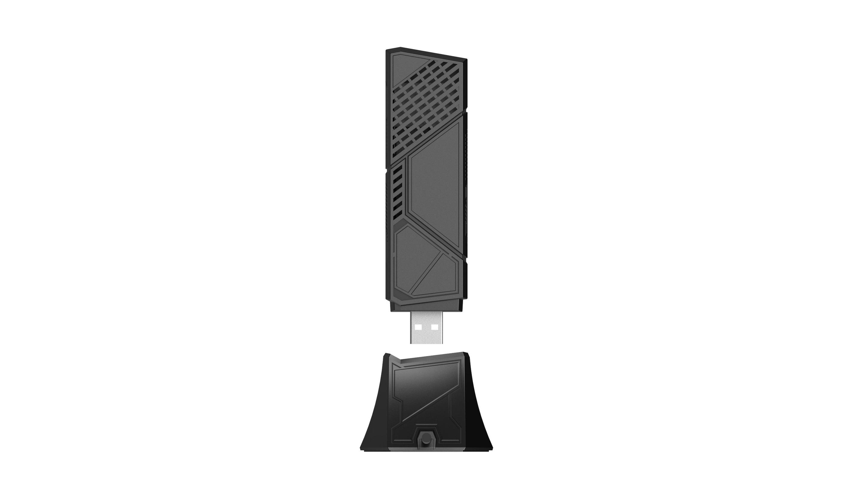 Adaptador USB Wi-Fi ASUS ROG USB-BE92 (Wi-Fi 7 - 6500 Mbit/s - Tri-band - Preto), miniatura 2