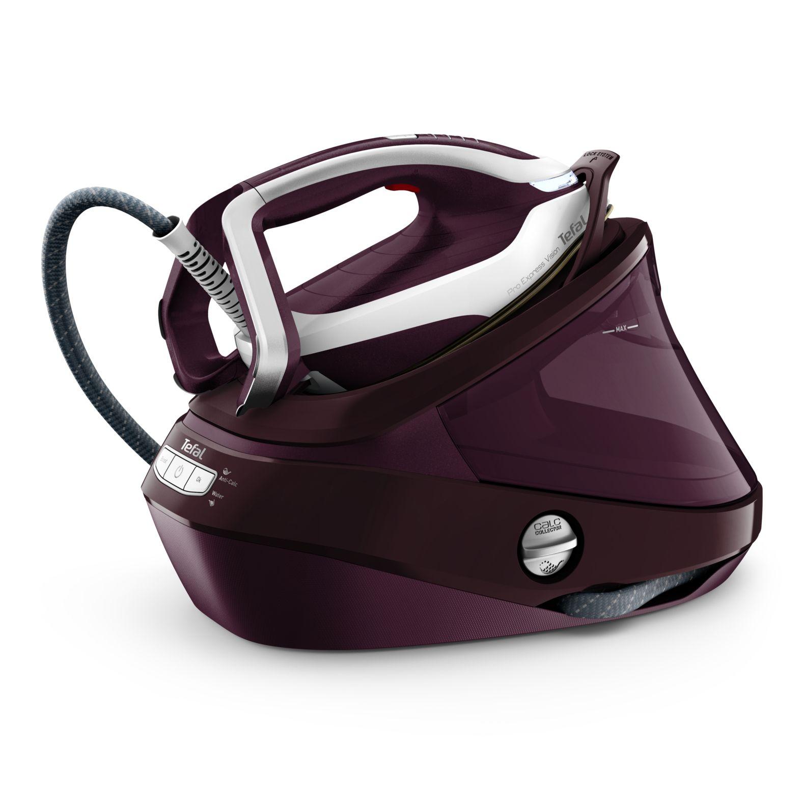 Centro de Engomar TEFAL Pro Express Vision GV9810E0 (3000 W - 1,1 l - 8,3 bar - Vermelho e Branco)