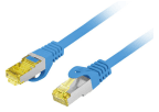 Cabo de Rede LANBERG PCF6A-10CU-0050-B (0,5 m - Cat. 6A - Azul)