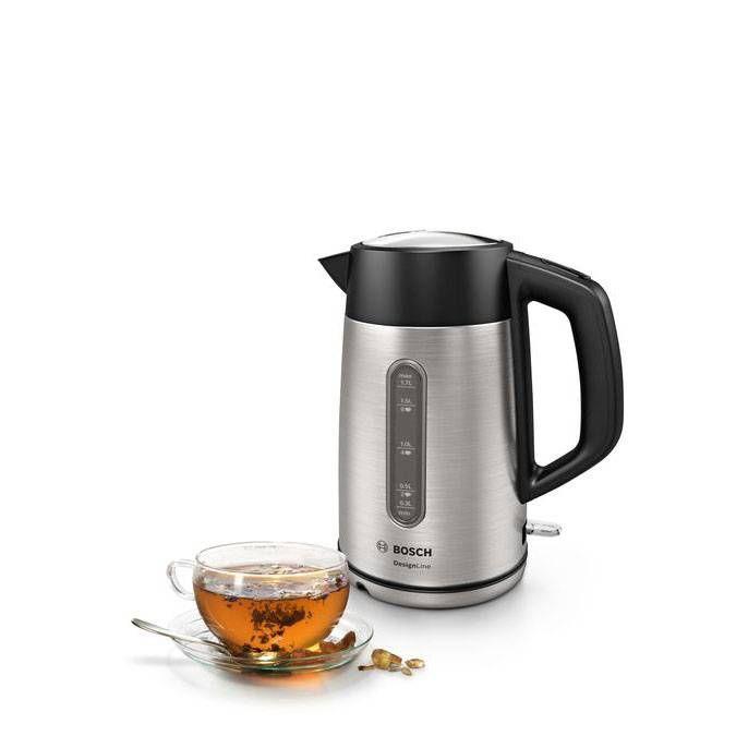 Jarro Elétrico BOSCH TWK4P440 (2400 W - 1,7 l - Aço inoxidável - Preto e Inox), miniatura 3