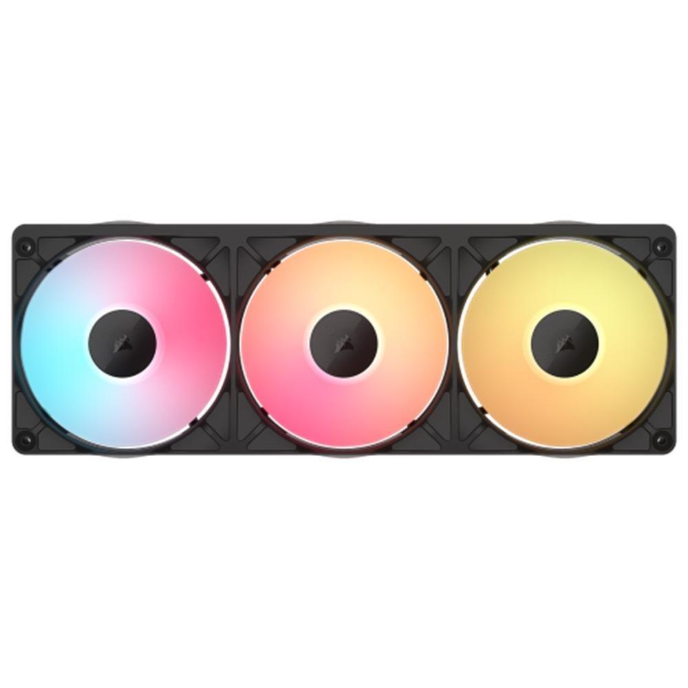 Conjunto de Ventoinhas para Caixa PC CORSAIR iCUE LINK RX360 II Unified Frame RGB (RGB - Preto)