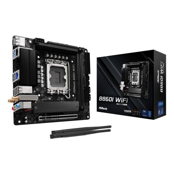 Motherboard ASROCK B860I WiFi (LGA 1851 (Socket V1) - Mini-ITX - Duplo canal), miniatura 2