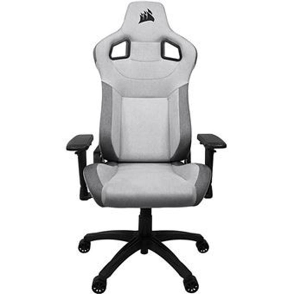 Cadeira Gaming CORSAIR T3 RUSH (2023) (120 kg - Até 10 cm - Até 160° - Cinza/Prateado)