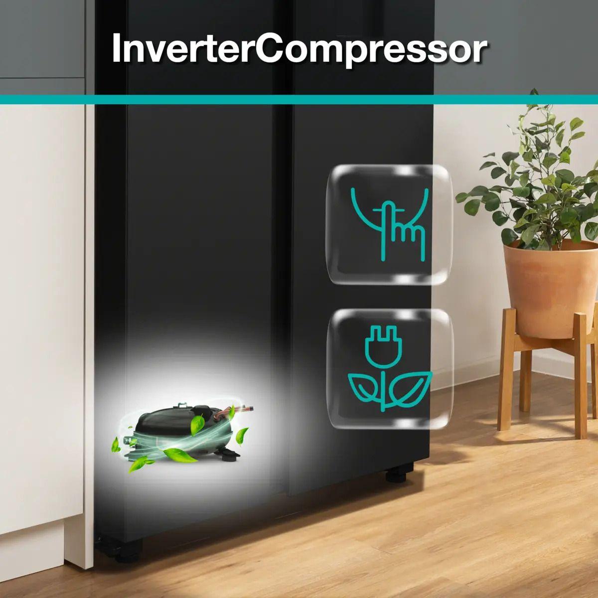 Frigorífico Americano Independente GORENJE NRR9185EABXLWD (547 L - 179x92x67 cm - Preto/Inox), miniatura 11