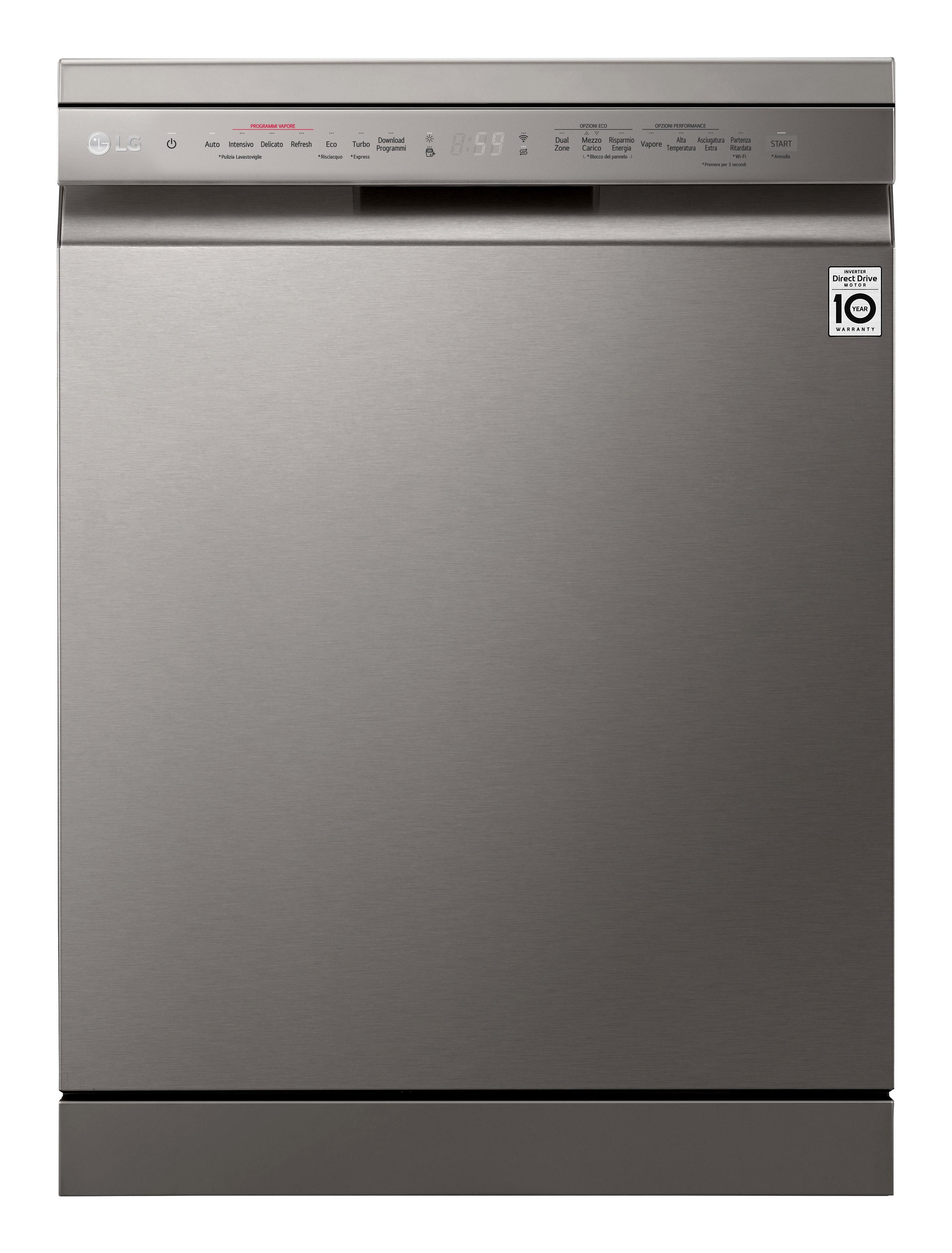 Máquina de Lavar Loiça Independente LG DF365FPS (14 talheres - B - 9,5 l - Prateado)