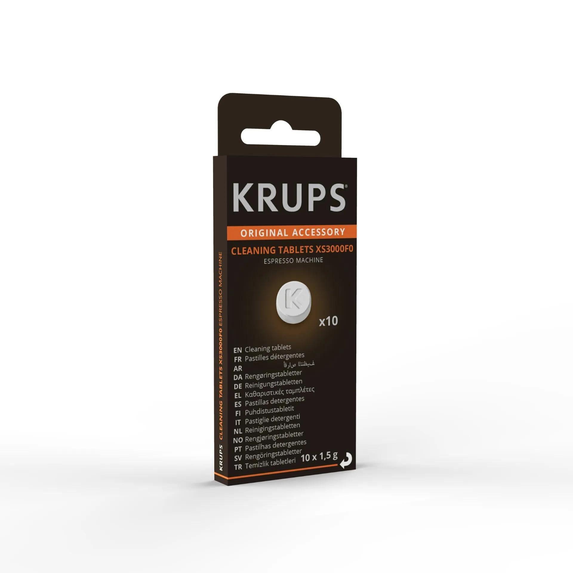 Pastilhas de Limpeza KRUPS XS3000F0 (Altura 10 cm)
