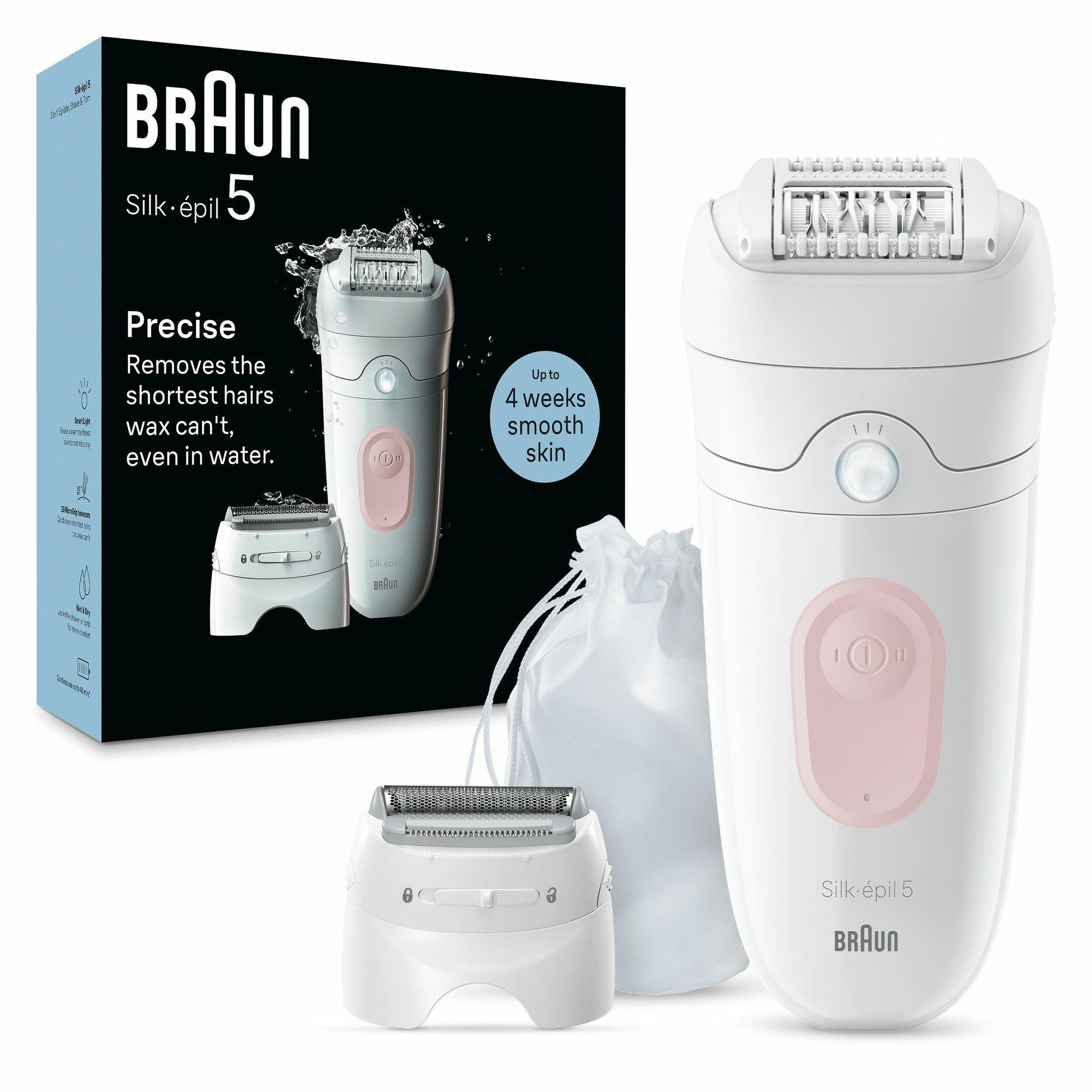 Depiladora BRAUN Silk-épil 5-030 (Branco/Rosa)