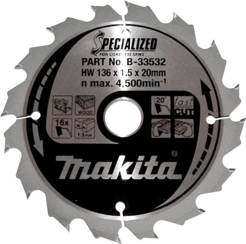 Disco de Serra Circular MAKITA B-33532 (Carboneto)