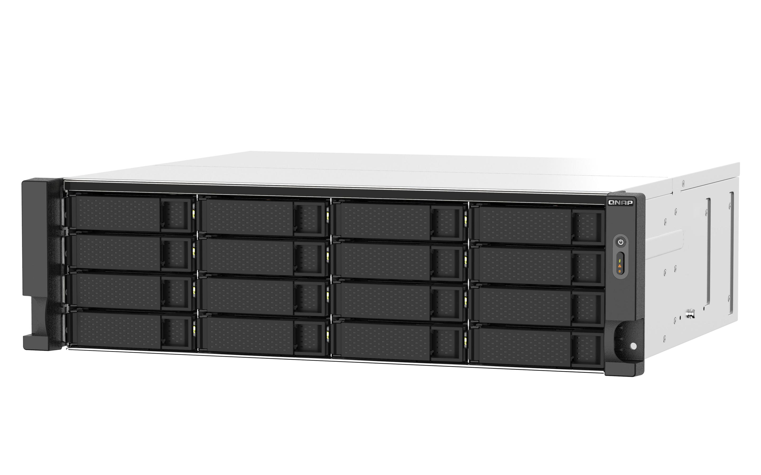 NAS QNAP TS-1673AU-RP-16G (Serial ATA II, Serial ATA III - 16 GB - 16 baias - Preto e Cinzento), miniatura 2