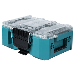 Caixa Organizadora Profunda Compacta MAKITA MAKTRAK P-91067 (Azul e Transparente)