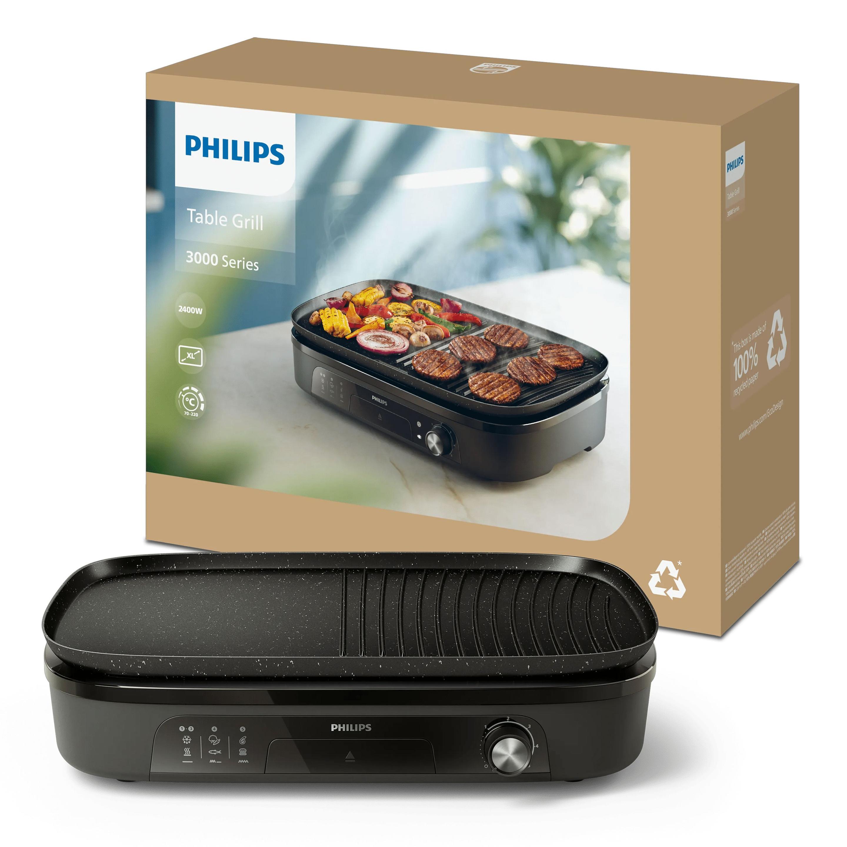 Grelhador Elétrico PHILIPS HD6210/90 (Altura 11,8 cm - Preto), miniatura 4