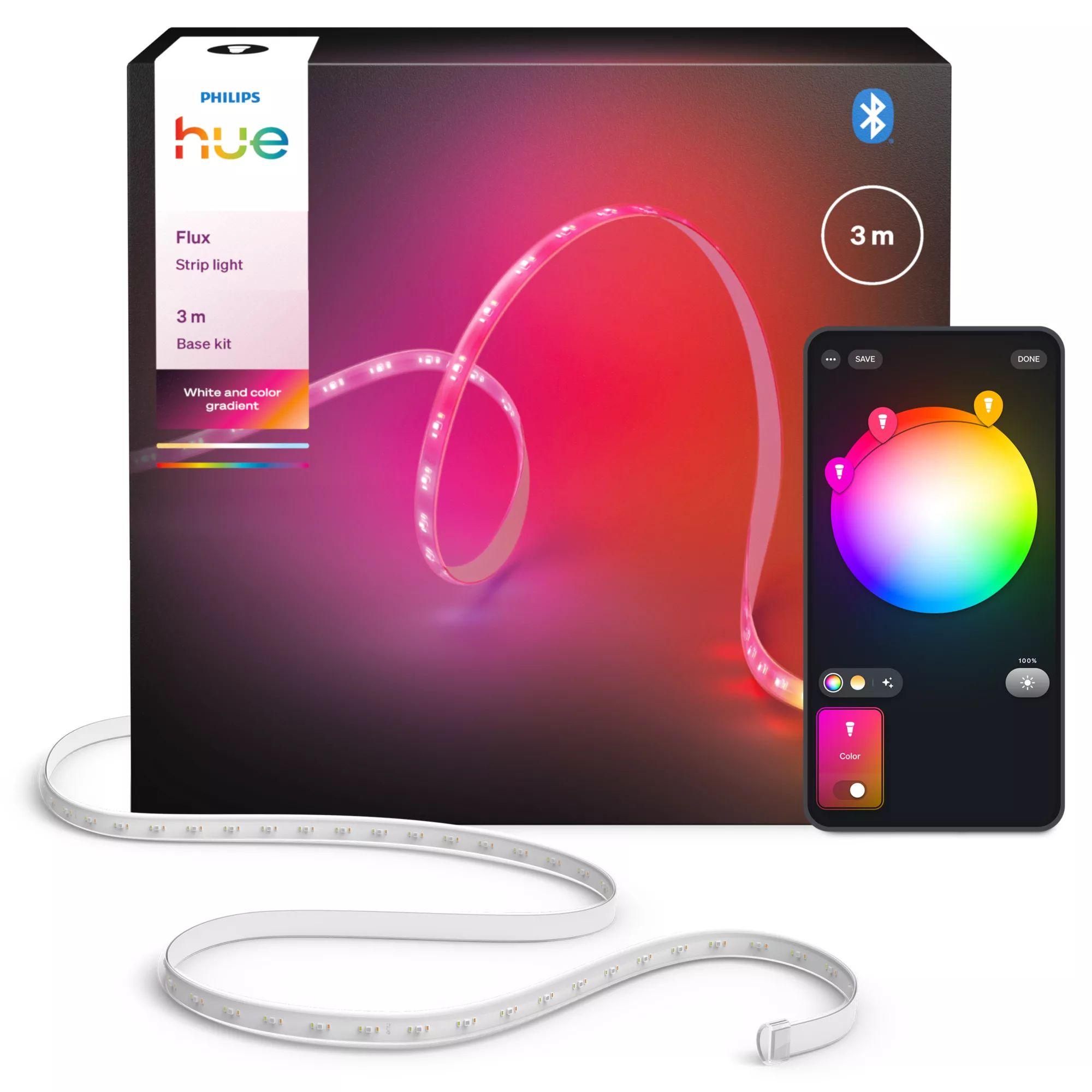 Fita LED Inteligente PHILIPS Hue Gradient Lightstrip 3m EU (Silicone - Branco) — miniatura 2