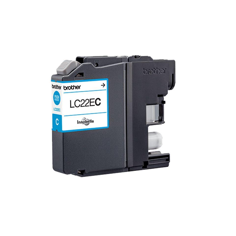 Tinteiro BROTHER LC22EC (1200 páginas - Ciano)