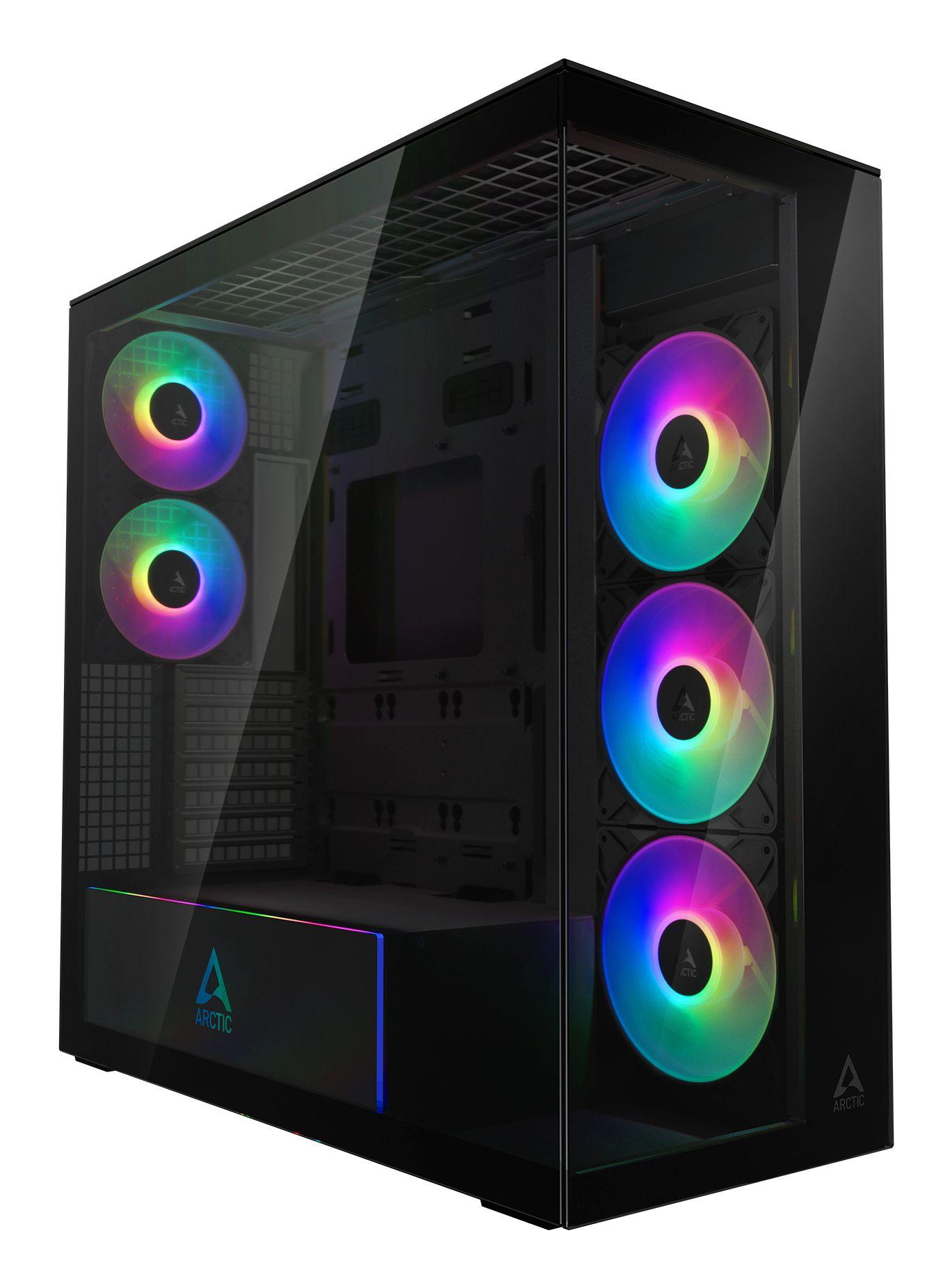 Caixa PC ARCTIC Xtender (EATX, ATX, micro-ATX, Mini-ITX - Midi Tower - Metal, Vidro temperado - Preto)