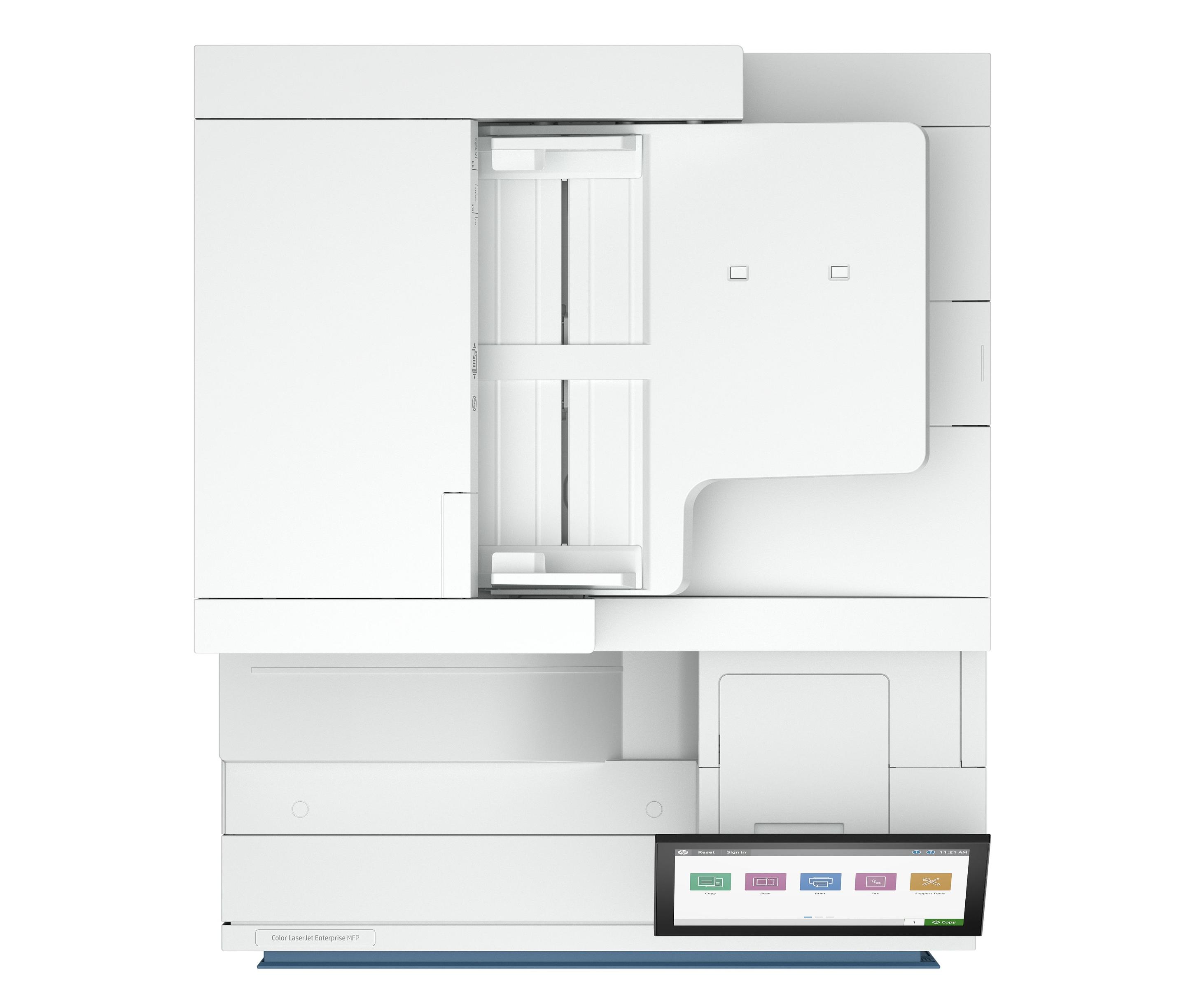 Impressora Multifunções Laser HP LaserJet Enterprise 8801dn (A3 - Impressão a cores - 2180 folhas - Azul e Branco), miniatura 7