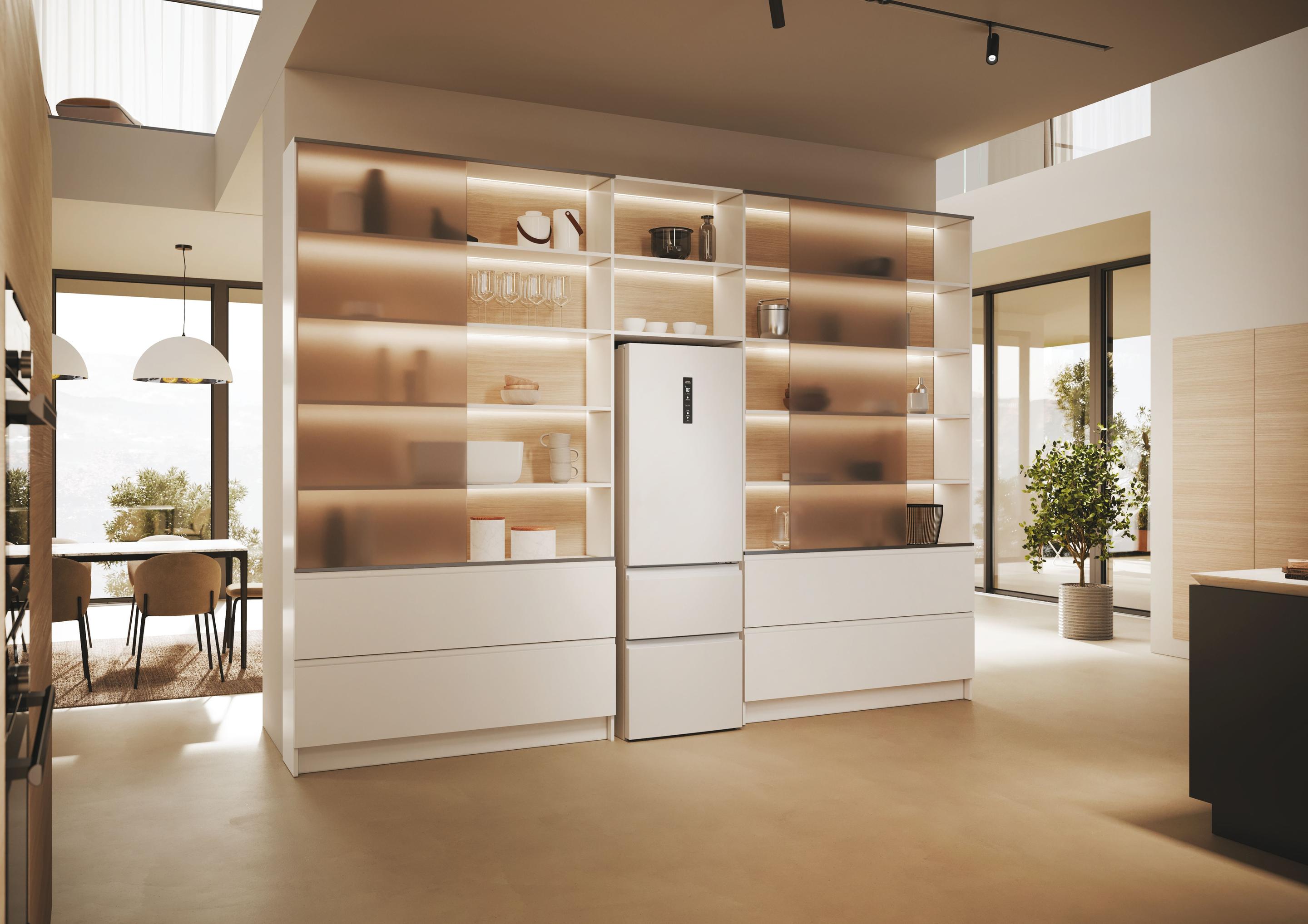 Frigorífico Combinado Independente HAIER HTW5618ENPW (360 l - hOn - 185x59,5x66,7 cm - Branco) — miniatura 12